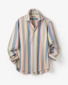 【ドゥクラッセ/DoCLASSE / MEN】のCOOLMAXリネン混シャツ長袖 ピンクストライプ|ID: prp329100004913224 ipo3291000000036820526