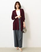 【ドゥクラッセ/DoCLASSE】のUVニット・トッパーカーディガン ボルドー|ID: prp329100004919771 ipo3291000000037023023