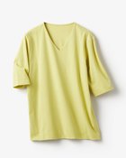 【ドゥクラッセ/DoCLASSE】のVネック/5分袖・ドゥクラッセTシャツ シトロングリーン|ID: prp329100004919772 ipo3291000000037016140