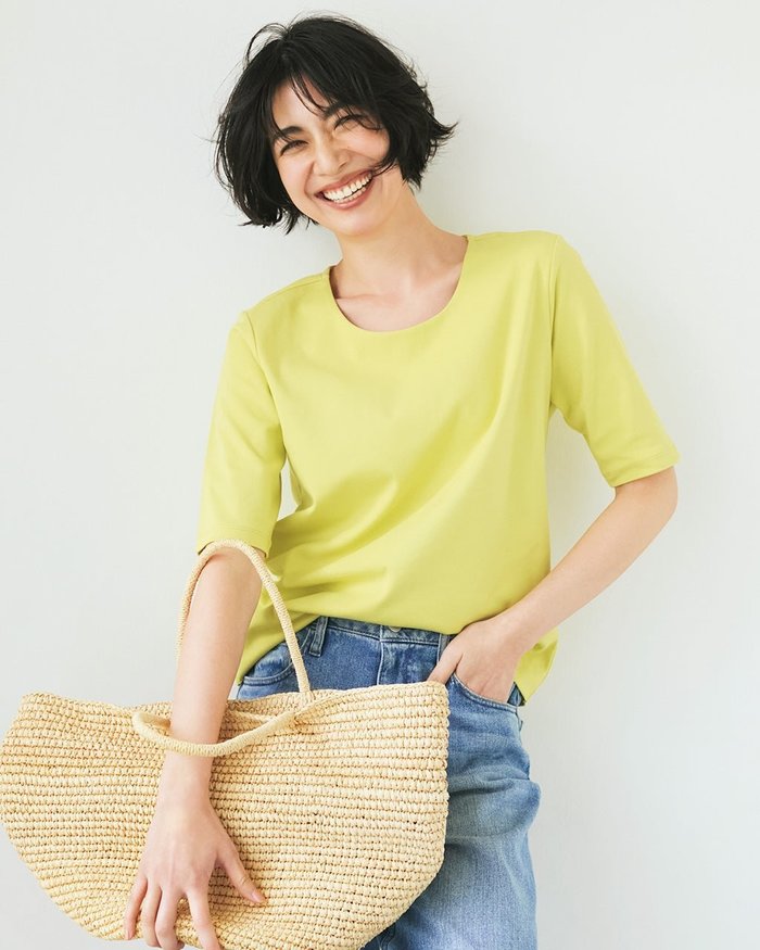 【ドゥクラッセ/DoCLASSE】のジュエルネックN/5分袖・ドゥクラッセTシャツ インテリア・キッズ・メンズ・レディースファッション・服の通販 founy(ファウニー) https://founy.com/ ファッション Fashion レディースファッション Fashion for Women トップス・カットソー Cut & Sew Tops シャツ・ブラウス・オフィスカジュアル Elegant Blouses & Button-Ups ロングTシャツ・Tシャツ Longline T-Shirts & Tees カットソー・ベーシックTシャツ Cut-and-Sewn Tops / Stretch Tees & Basics カットソー Cut and Sewn Top ショルダー Shoulder, Shoulder Strap ジャケット Jacket, Outerwear ジュエル Jewel, Gemstone ダブル Double, Double-Breasted 定番 Standard, Basic Item なめらか Smooth, Silky Texture 人気 Popular, Best Seller フロント Front, Front Design ベーシック Basic, Essential ラベンダー Lavender リラックス Relax, Relaxed Fit 新作・新入荷 New Arrivals / New In エレガント 上品 Elegant ビジネス 仕事 通勤 Business / Work / Commuting |ID: prp329100004919775 ipo3291000000037234842