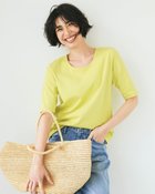 【ドゥクラッセ/DoCLASSE】のジュエルネックN/5分袖・ドゥクラッセTシャツ シトロングリーン|ID: prp329100004919775 ipo3291000000037234843