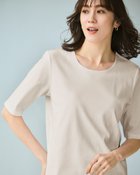 【ドゥクラッセ/DoCLASSE】のジュエルネックN/5分袖・ドゥクラッセTシャツ ライトグレー|ID: prp329100004919775 ipo3291000000037234845