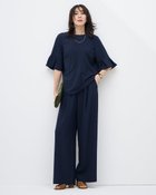 【ドゥクラッセ/DoCLASSE】のSARARI Air・ワイドパンツ ネイビー|ID:prp329100004919779