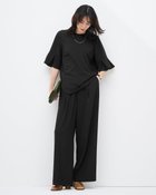 【ドゥクラッセ/DoCLASSE】のSARARI Air・ワイドパンツ ブラック|ID:prp329100004919779