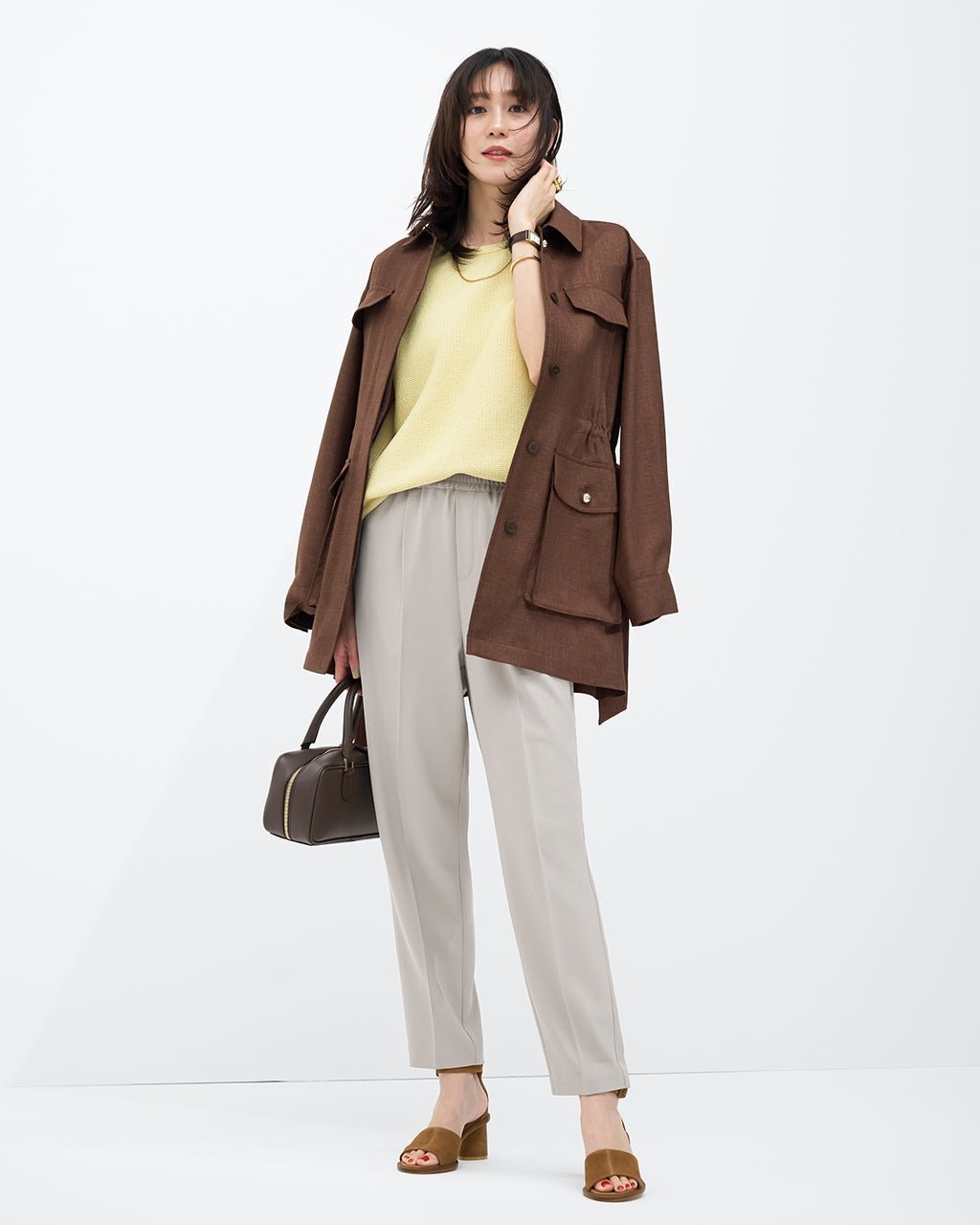 【ドゥクラッセ/DoCLASSE】のSARARI Air・テーパードパンツ インテリア・キッズ・メンズ・レディースファッション・服の通販 founy(ファニー) ファッション Fashion レディースファッション Fashion for Women パンツ Pants & Trousers ストレッチ Stretch, Stretchy Fabric セットアップ Set-Up, Coordinated Outfit センター Center, Center Line ワイド Wide, Wide Fit 新作・新入荷 New Arrivals / New In 夏 Summer ビジネス 仕事 通勤 Business / Work / Commuting ライトグレー|ID: prp329100004919780 ipo3291000000036910658