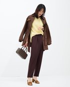 【ドゥクラッセ/DoCLASSE】のSARARI Air・テーパードパンツ プラム|ID:prp329100004919780