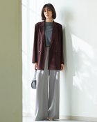 【ドゥクラッセ/DoCLASSE】のSARARI Air・ダブルジャケット プラム|ID:prp329100004919781