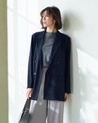 【ドゥクラッセ/DoCLASSE】のSARARI Air・ダブルジャケット ネイビー|ID:prp329100004919781