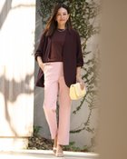 【ドゥクラッセ/DoCLASSE】のSARARI Air・ノーカラーVジャケット プラム|ID: prp329100004919782 ipo3291000000037056758