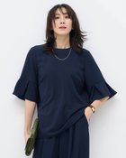 【ドゥクラッセ/DoCLASSE】のSARARI Air・ベルスリーブブラウス ネイビー|ID:prp329100004919783