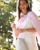 【ドゥクラッセ/DoCLASSE】のUVニット・シアーネックカーディガン ライトピンク|ID: prp329100004919789 ipo3291000000037093568