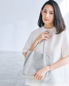 【ドゥクラッセ/DoCLASSE】のシャイニーバスケット・トートバッグM シルバー|ID:prp329100004919790