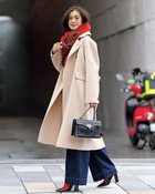 【ドゥクラッセ/DoCLASSE】のピュアウールリバー・ダブルブレストロングコート 人気、トレンドファッション・服の通販 founy(ファニー) ファッション Fashion レディースファッション Fashion for Women アウター Coat / Outerwear Collection コート・ロングコート・ピーコート Long Coats, Peacoats & More 今季 This Season, Current Season シンプル Simple, Minimal ストーン Stone, Gem-Like ダブル Double, Double-Breasted なめらか Smooth, Silky Texture ハンド Hand, Handmade パターン Pattern, Design Print フェイス Face, Facial Design ロング Long, Long-Length ワーク Workwear, Utility Style エレガント 上品 Elegant thumbnail ストーン|ID: prp329100004919791 ipo3291000000036910733