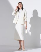 【ドゥクラッセ/DoCLASSE】のツイード・バックフレアスカート オフホワイト|ID: prp329100004919792 ipo3291000000036910736