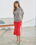 【ドゥクラッセ/DoCLASSE】のツイード・バックフレアスカート レッド|ID: prp329100004919792 ipo3291000000036910738