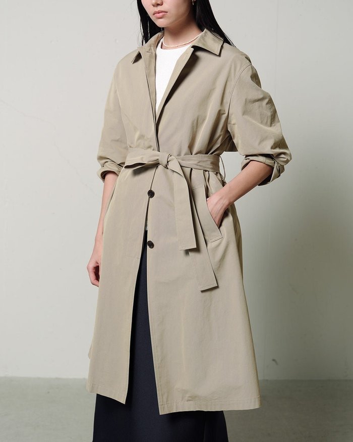 【ドゥクラッセ/DoCLASSE】のイタリアンシャンブレー・ライトトレンチコート インテリア・キッズ・メンズ・レディースファッション・服の通販 founy(ファニー) https://founy.com/ ファッション Fashion レディースファッション Fashion for Women アウター Coat / Outerwear Collection コート・ロングコート・ピーコート Long Coats, Peacoats & More トレンチコート / 春秋の定番アウター Trench Coats 新作・新入荷 New Arrivals / New In エレガント 上品 Elegant シャンブレー Chambray, Denim-Like Fabric トレンチ Trench, Trench Coat フロント Front, Front Design |ID: prp329100004919793 ipo3291000000036910740