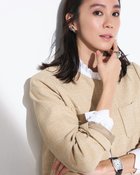 【ドゥクラッセ/DoCLASSE】のツイード・ノーカラージャケット 人気、トレンドファッション・服の通販 founy(ファニー) ファッション Fashion レディースファッション Fashion for Women アウター Coat / Outerwear Collection レディースジャケット・軽アウター Jackets ノーカラージャケット / シンプル上品コーデ Collarless Jackets エレガント 上品 Elegant ジャケット Jacket, Outerwear ツイード Twill, Twill Weave デニム Denim, Jeans Material パターン Pattern, Design Print ポケット Pocket, Pocket Detail モダン Modern, Contemporary セレモニー Ceremony ビジネス 仕事 通勤 Business / Work / Commuting thumbnail ベージュ|ID: prp329100004919795 ipo3291000000037023031