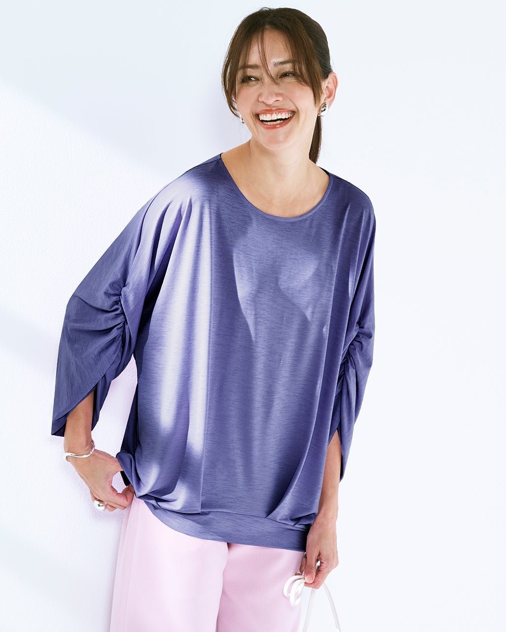 【ドゥクラッセ/DoCLASSE】のUVスラブ・ドルマンタックプルオーバー 人気、トレンドファッション・服の通販 founy(ファニー) 　ファッション　Fashion　レディースファッション　Fashion for Women　トップス・カットソー　Cut & Sew Tops　カジュアルプルオーバー・ニットトップス　Pullovers & Knit Tops / Casual Pullovers　新作・新入荷　New Arrivals / New In　カットソー　Cut and Sewn Top　ギャザー　Gathered, Ruffled　チュニック　Tunic, Long Top　ドレープ　Drape, Draping Fabric　 other-1|ID: prp329100004919797 ipo3291000000036910762