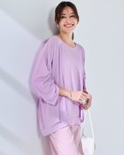 【ドゥクラッセ/DoCLASSE】のUVスラブ・ドルマンタックプルオーバー ライラック|ID:prp329100004919797