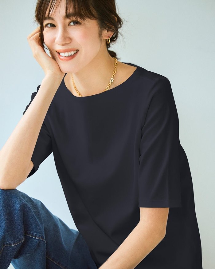 【ドゥクラッセ/DoCLASSE】のボートネックN/5分袖・ドゥクラッセTシャツ インテリア・キッズ・メンズ・レディースファッション・服の通販 founy(ファニー) https://founy.com/ ファッション Fashion レディースファッション Fashion for Women トップス・カットソー Cut & Sew Tops シャツ・ブラウス・オフィスカジュアル Elegant Blouses & Button-Ups ロングTシャツ・Tシャツ Longline T-Shirts & Tees カットソー・ベーシックTシャツ Cut-and-Sewn Tops / Stretch Tees & Basics カットソー Cut and Sewn Top ショルダー Shoulder, Shoulder Strap ジャケット Jacket, Outerwear ダブル Double, Double-Breasted 定番 Standard, Basic Item なめらか Smooth, Silky Texture 人気 Popular, Best Seller フロント Front, Front Design ベーシック Basic, Essential ラベンダー Lavender リラックス Relax, Relaxed Fit 新作・新入荷 New Arrivals / New In エレガント 上品 Elegant ビジネス 仕事 通勤 Business / Work / Commuting |ID: prp329100004919802 ipo3291000000036910787