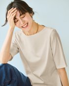 【ドゥクラッセ/DoCLASSE】のボートネックN/5分袖・ドゥクラッセTシャツ ライトグレー|ID:prp329100004919802