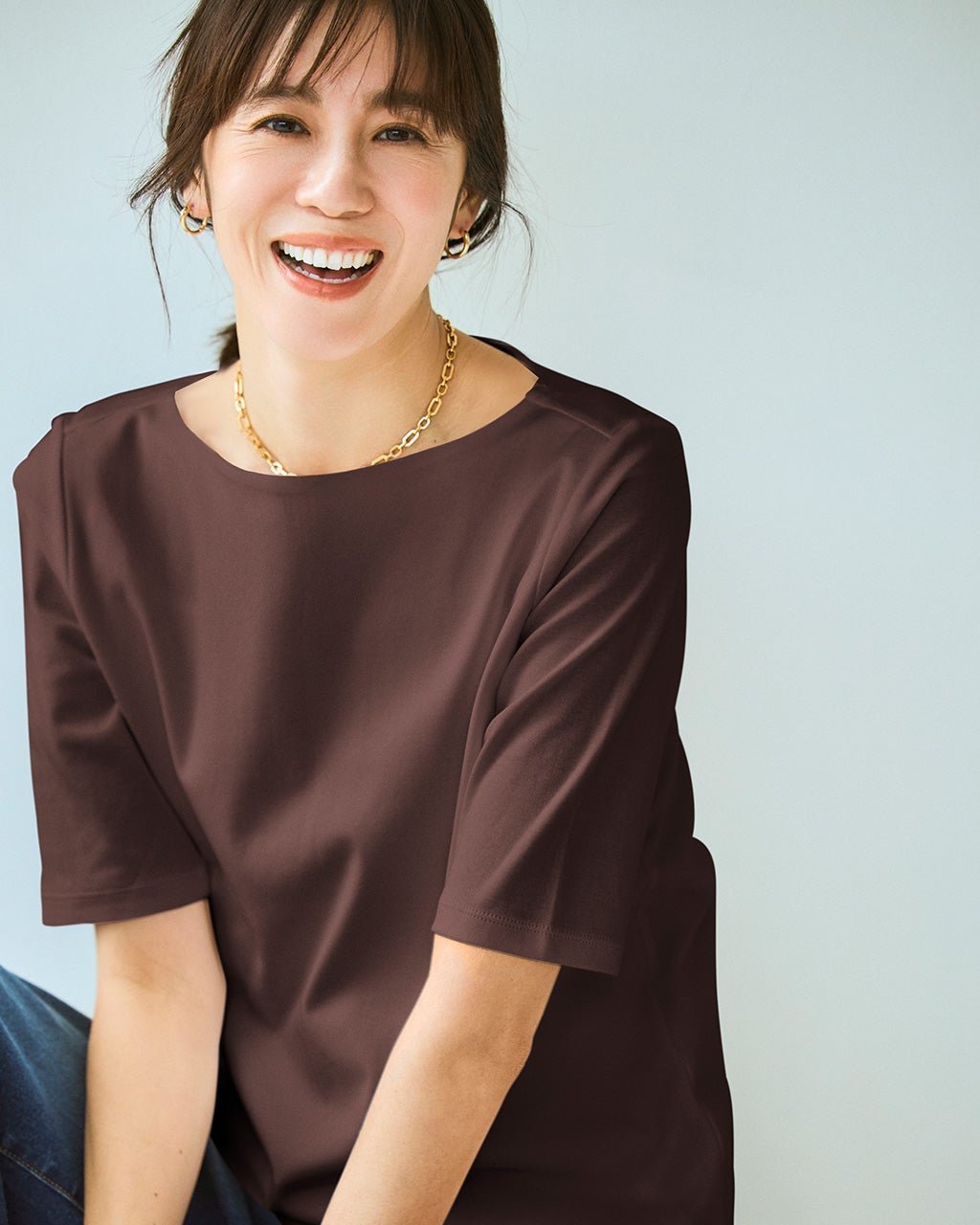 【ドゥクラッセ/DoCLASSE】のボートネックN/5分袖・ドゥクラッセTシャツ インテリア・キッズ・メンズ・レディースファッション・服の通販 founy(ファニー) ファッション Fashion レディースファッション Fashion for Women トップス・カットソー Cut & Sew Tops シャツ・ブラウス・オフィスカジュアル Elegant Blouses & Button-Ups ロングTシャツ・Tシャツ Longline T-Shirts & Tees カットソー・ベーシックTシャツ Cut-and-Sewn Tops / Stretch Tees & Basics カットソー Cut and Sewn Top ショルダー Shoulder, Shoulder Strap ジャケット Jacket, Outerwear ダブル Double, Double-Breasted 定番 Standard, Basic Item なめらか Smooth, Silky Texture 人気 Popular, Best Seller フロント Front, Front Design ベーシック Basic, Essential ラベンダー Lavender リラックス Relax, Relaxed Fit 新作・新入荷 New Arrivals / New In エレガント 上品 Elegant ビジネス 仕事 通勤 Business / Work / Commuting ダークブラウン|ID: prp329100004919802 ipo3291000000036910794