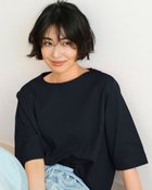【ドゥクラッセ/DoCLASSE】のワイドフォルム/5分袖・ドゥクラッセTシャツ ミッドナイトブルー|ID: prp329100004919804 ipo3291000000037097609