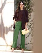 【ドゥクラッセ/DoCLASSE】のドライタッチ・切替ストレート/68cm モスグリーン|ID:prp329100004919806