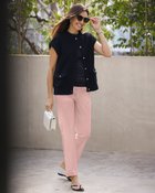 【ドゥクラッセ/DoCLASSE】のドライタッチ・切替スリム/63cm ピンク|ID:prp329100004919810