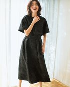 【ドゥクラッセ/DoCLASSE】のカットジャカード・クルーブラウス ブラック|ID:prp329100004919818