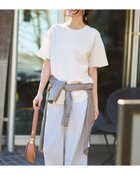 【ドゥクラッセ/DoCLASSE】のビューティフォルム・Tブラウス 人気、トレンドファッション・服の通販 founy(ファニー) ファッション Fashion レディースファッション Fashion for Women トップス・カットソー Cut & Sew Tops シャツ・ブラウス・オフィスカジュアル Elegant Blouses & Button-Ups 新作・新入荷 New Arrivals / New In シンプル Simple, Minimal フォルム Silhouette, Form 人気 Popular, Best Seller thumbnail ホワイト|ID: prp329100004919824 ipo3291000000036910939