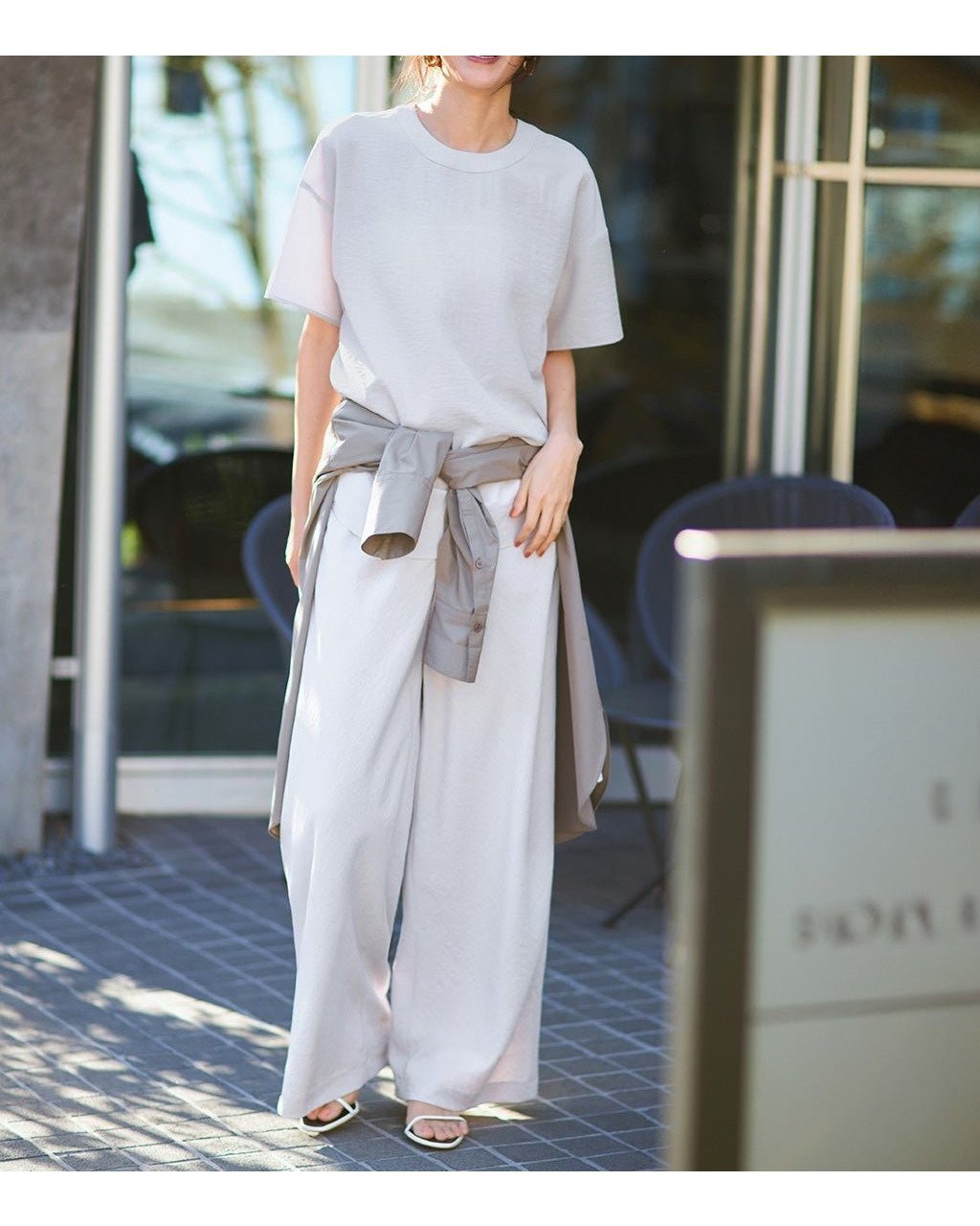 【ドゥクラッセ/DoCLASSE】のビューティフォルム・Tブラウス インテリア・キッズ・メンズ・レディースファッション・服の通販 founy(ファニー) 　ファッション　Fashion　レディースファッション　Fashion for Women　トップス・カットソー　Cut & Sew Tops　シャツ・ブラウス・オフィスカジュアル　Elegant Blouses & Button-Ups　新作・新入荷　New Arrivals / New In　シンプル　Simple, Minimal　フォルム　Silhouette, Form　人気　Popular, Best Seller　アイスグレー|ID: prp329100004919824 ipo3291000000036910943