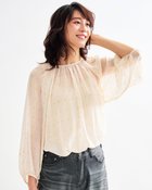 【ドゥクラッセ/DoCLASSE】のラメカットジャカード・ギャザーブラウス 人気、トレンドファッション・服の通販 founy(ファニー) ファッション Fashion レディースファッション Fashion for Women トップス・カットソー Cut & Sew Tops シャツ・ブラウス・オフィスカジュアル Elegant Blouses & Button-Ups ギャザー Gathered, Ruffled シアー Sheer, See-Through ジャカード／ジャガード Jacquard, Woven Pattern エレガント 上品 Elegant thumbnail エクルー|ID: prp329100004919829 ipo3291000000036910959