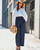 【ドゥクラッセ/DoCLASSE】のストレッチチノ・グルカ風ワイドパンツ 人気、トレンドファッション・服の通販 founy(ファニー) ファッション Fashion レディースファッション Fashion for Women パンツ Pants & Trousers なめらか Smooth, Silky Texture エレガント 上品 Elegant ジャケット Jacket, Outerwear トレンド Trend, Trending Now モチーフ Motif, Design Theme ワイド Wide, Wide Fit thumbnail ミッドナイトブルー|ID: prp329100004919833 ipo3291000000036910976