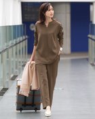 【ドゥクラッセ/DoCLASSE】のライトダンボールニット・テーパードパンツ ブラウン|ID: prp329100004919839 ipo3291000000037244669