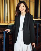 【ドゥクラッセ/DoCLASSE】のグラシエツイル・バックペプラムジャケット 人気、トレンドファッション・服の通販 founy(ファニー) ファッション Fashion レディースファッション Fashion for Women アウター Coat / Outerwear Collection レディースジャケット・軽アウター Jackets オケージョン Occasion Wear シンプル Simple, Minimal ジャケット Jacket, Outerwear セットアップ Set-Up, Coordinated Outfit テーラード Tailored, Tailored Fit フォルム Silhouette, Form フレア Flare, Flared ペプラム Peplum, Flared Hem ビジネス 仕事 通勤 Business / Work / Commuting 定番 Standard, Basic Item 洗える Machine Washable thumbnail ブラック|ID: prp329100004919852 ipo3291000000036911048