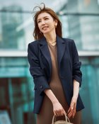 【ドゥクラッセ/DoCLASSE】のグラシエツイル・バックペプラムジャケット 人気、トレンドファッション・服の通販 founy(ファニー) ファッション Fashion レディースファッション Fashion for Women アウター Coat / Outerwear Collection レディースジャケット・軽アウター Jackets オケージョン Occasion Wear シンプル Simple, Minimal ジャケット Jacket, Outerwear セットアップ Set-Up, Coordinated Outfit テーラード Tailored, Tailored Fit フォルム Silhouette, Form フレア Flare, Flared ペプラム Peplum, Flared Hem ビジネス 仕事 通勤 Business / Work / Commuting 定番 Standard, Basic Item 洗える Machine Washable thumbnail ネイビー|ID: prp329100004919852 ipo3291000000036911050