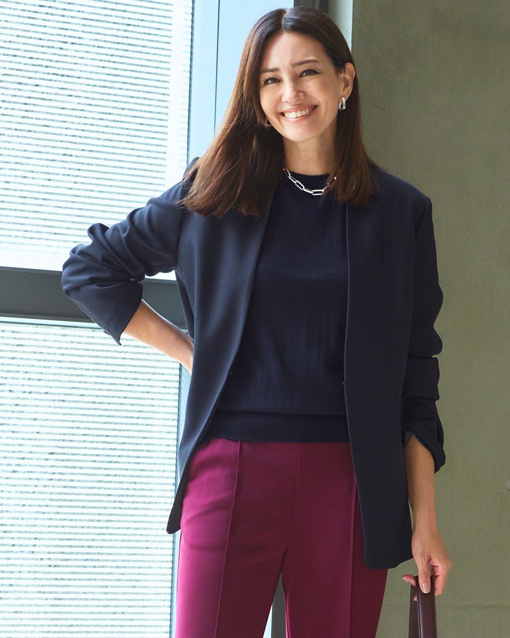 【ドゥクラッセ/DoCLASSE】のグラシエツイル・ノーカラージャケット インテリア・キッズ・メンズ・レディースファッション・服の通販 founy(ファニー) 　ファッション　Fashion　レディースファッション　Fashion for Women　アウター　Coat / Outerwear Collection　レディースジャケット・軽アウター　Jackets　ノーカラージャケット / シンプル上品コーデ　Collarless Jackets　オケージョン　Occasion Wear　ジャケット　Jacket, Outerwear　フォルム　Silhouette, Form　ビジネス 仕事 通勤　Business / Work / Commuting　洗える　Machine Washable　ネイビー|ID: prp329100004919855 ipo3291000000036911065