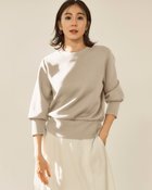 【ドゥクラッセ/DoCLASSE】のライトダンボールニット・パフ袖プルオーバー ライトグレー|ID: prp329100004919858 ipo3291000000036911085