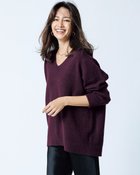 【ドゥクラッセ/DoCLASSE】のウール混タム・Vネックロングニット 人気、トレンドファッション・服の通販 founy(ファニー) ファッション Fashion レディースファッション Fashion for Women トップス・カットソー Cut & Sew Tops ニット Knit Tops & Sweaters Vネックトップス V-Neck Tops / V-Cut Neckline Shirts なめらか Smooth, Silky Texture ストレッチ Stretch, Stretchy Fabric スマート Smart, Elegant チュニック Tunic, Long Top デコルテ Décolleté, Neckline リラックス Relax, Relaxed Fit エレガント 上品 Elegant 人気 Popular, Best Seller thumbnail ボルドー|ID: prp329100004919874 ipo3291000000036911190