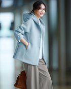 【ドゥクラッセ/DoCLASSE】のエアーフォルム・フードジャケット 人気、トレンドファッション・服の通販 founy(ファニー) ファッション Fashion レディースファッション Fashion for Women アウター Coat / Outerwear Collection レディースジャケット・軽アウター Jackets カッティング Cutting Detail グログラン Grosgrain, Grosgrain Ribbon コンパクト Compact, Small Size ジャケット Jacket, Outerwear ストレッチ Stretch, Stretchy Fabric スリーブ Sleeve, Long Sleeve / Short Sleeve 人気 Popular, Best Seller パターン Pattern, Design Print フェミニン Feminine, Girly フォルム Silhouette, Form おすすめ Recommended / Our Picks thumbnail ライトブルー|ID: prp329100004919880 ipo3291000000036911223