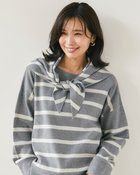 【ドゥクラッセ/DoCLASSE】のウール混・ニットスカーフ グレーパターン|ID: prp329100004919881 ipo3291000000036911230