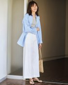 【ドゥクラッセ/DoCLASSE】のミラクルストレッチ・ピンタックワイド68cm オフホワイト|ID: prp329100004919886 ipo3291000000037097648