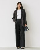 【ドゥクラッセ/DoCLASSE】のミラクルストレッチ・ピンタックワイド68cm ブラック|ID: prp329100004919886 ipo3291000000037097653