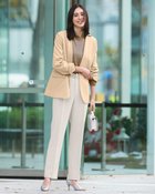 【ドゥクラッセ/DoCLASSE】のスポンジWクロス・ノーカラージャケット 人気、トレンドファッション・服の通販 founy(ファニー) ファッション Fashion レディースファッション Fashion for Women アウター Coat / Outerwear Collection レディースジャケット・軽アウター Jackets ノーカラージャケット / シンプル上品コーデ Collarless Jackets なめらか Smooth, Silky Texture オケージョン Occasion Wear ジャケット Jacket, Outerwear ストレッチ Stretch, Stretchy Fabric スリット Slit, Slit Detail セットアップ Set-Up, Coordinated Outfit フォルム Silhouette, Form 人気 Popular, Best Seller ビジネス 仕事 通勤 Business / Work / Commuting thumbnail ベージュ|ID: prp329100004919893 ipo3291000000036911288