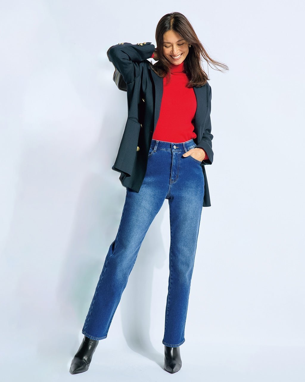 【ドゥクラッセ/DoCLASSE】の裏ベロアデニム・ストレート/72cm 人気、トレンドファッション・服の通販 founy(ファニー) 　ファッション　Fashion　レディースファッション　Fashion for Women　パンツ　Pants & Trousers　ストレート　Straight, Straight Cut　デニム　Denim, Jeans Material　ベロア　Velour, Soft Velvet　 other-1|ID: prp329100004919895 ipo3291000000036911301