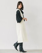 【ドゥクラッセ/DoCLASSE】のツイード・Vネックジャンパースカート オフホワイト|ID: prp329100004919896 ipo3291000000036911306