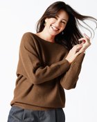 【ドゥクラッセ/DoCLASSE】のウール混タム・ボートネックニット ブラウン|ID: prp329100004919899 ipo3291000000037101472