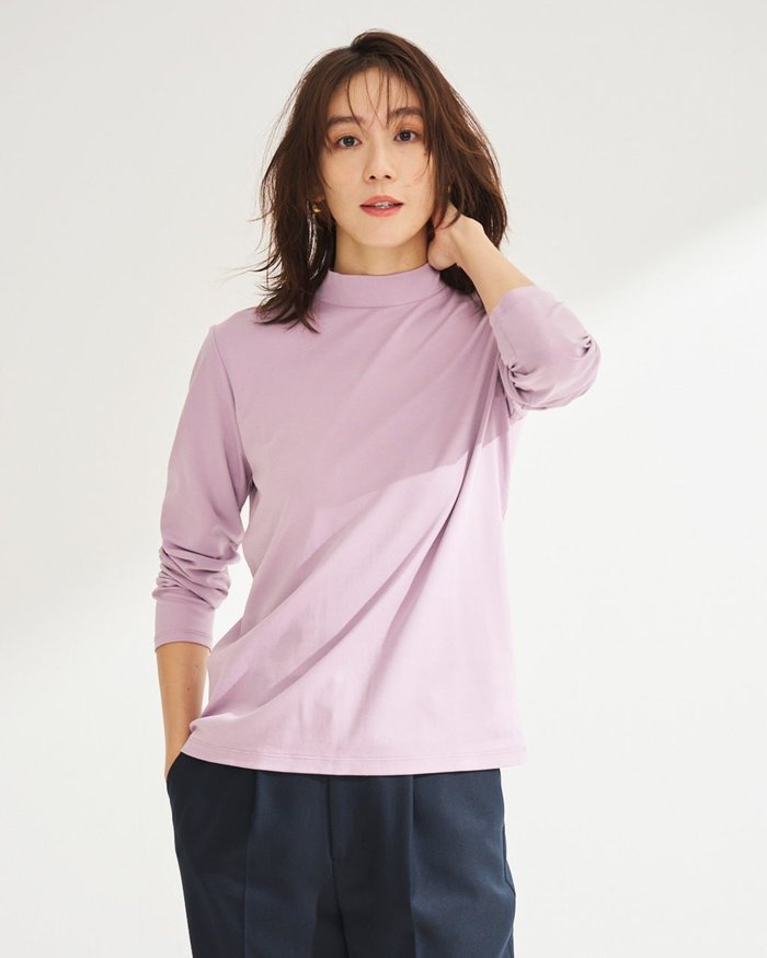 【ドゥクラッセ/DoCLASSE】の超長綿ハイネック/無地 インテリア・キッズ・メンズ・レディースファッション・服の通販 founy(ファニー) https://founy.com/ ファッション Fashion レディースファッション Fashion for Women トップス・カットソー Cut & Sew Tops シャツ・ブラウス・オフィスカジュアル Elegant Blouses & Button-Ups ロングTシャツ・Tシャツ Longline T-Shirts & Tees カットソー・ベーシックTシャツ Cut-and-Sewn Tops / Stretch Tees & Basics なめらか Smooth, Silky Texture カットソー Cut and Sewn Top ハイネック High Neck, Mock Neck フォルム Silhouette, Form 定番 Standard, Basic Item 無地 Plain, Solid Color |ID: prp329100004919900 ipo3291000000036911325