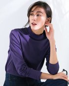 【ドゥクラッセ/DoCLASSE】の超長綿ハイネック/無地 茄子紺|ID: prp329100004919900 ipo3291000000037244760
